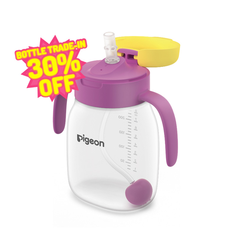 (Bottle Trade-In) Pigeon Startouch Straw Cup With Gravity Ball 250ml